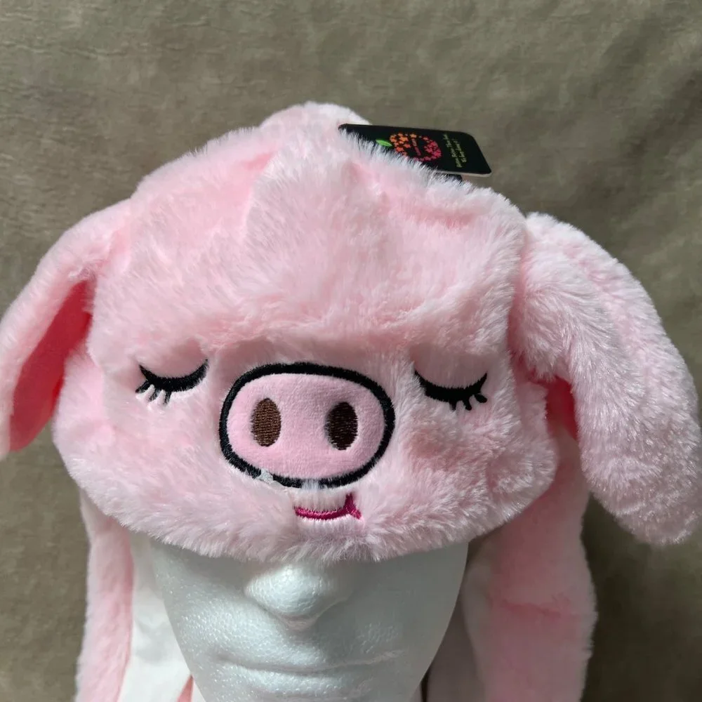 NEW Pig Flappy Ear Hat, Winter Hat, Snow Hat, Cold Weather Hat